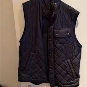 Men’s quilted polo vest